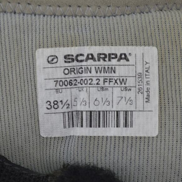 Scarpa Womens Climbing Shoes Origin Rubber Toe US Size 7 1/3 - Picture 9 of 13